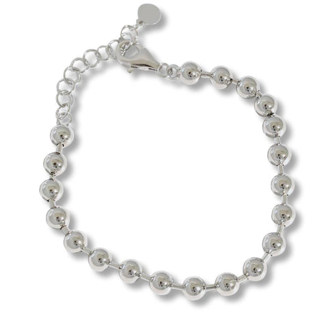 bracelet perles en argent 