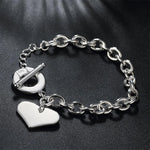 bracelet coeur en argent 925
