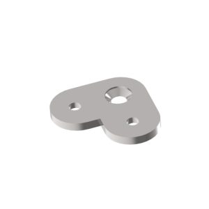 Platine plate 90° inox 304