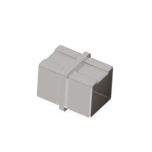 Jonction inox 304 pour tube  40*40