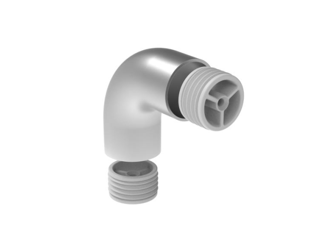Coude inox 304 à 90° pour main courante bois ∅42mm
