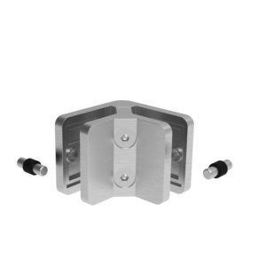 Pince verre inox 316 angle 90° 53*53