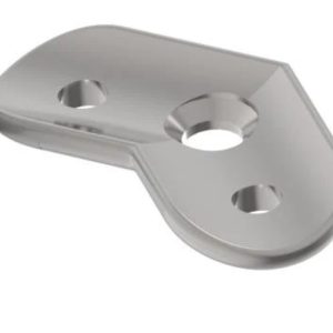 Platine 135° inox 304 pour tube diam 42.4